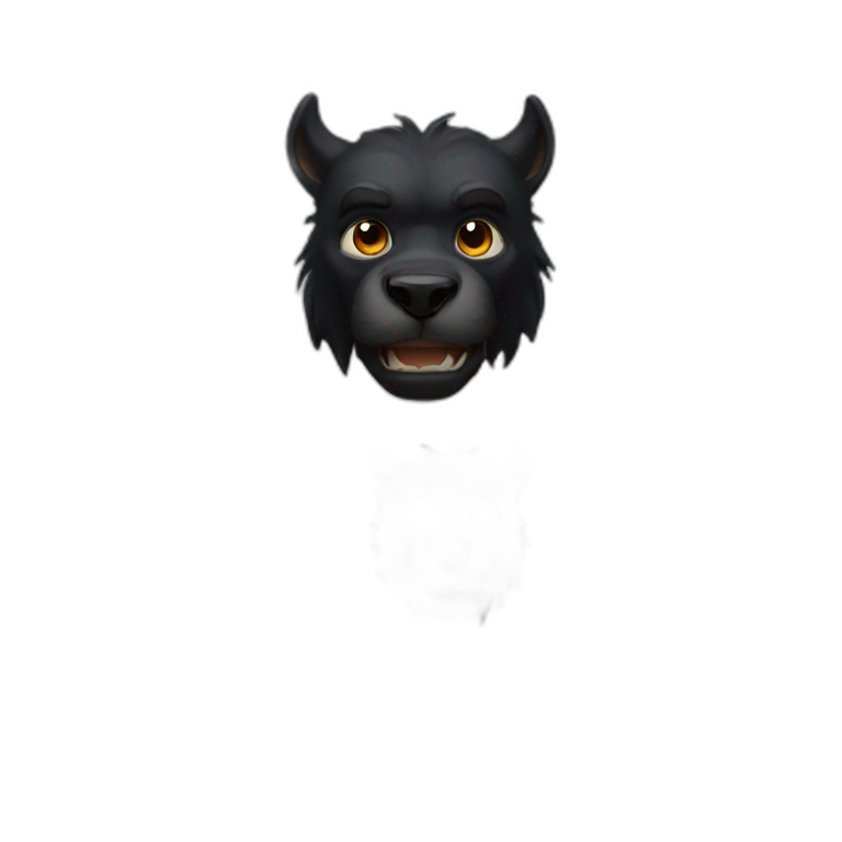 Black beast emoji