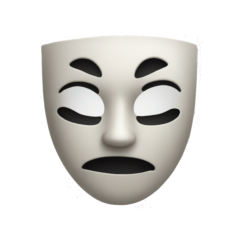 mask happy sad emoji