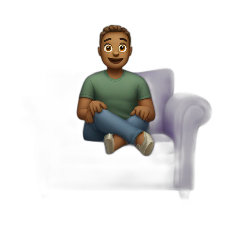 Sitting on couch emoji
