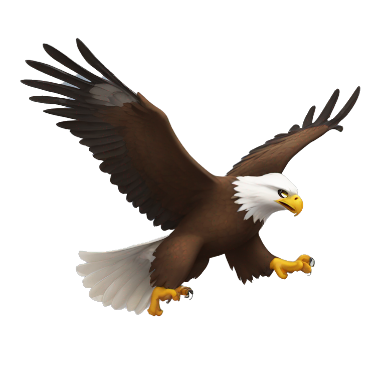 Flying eagle emoji