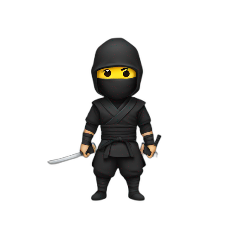 Ninja on iphone emoji