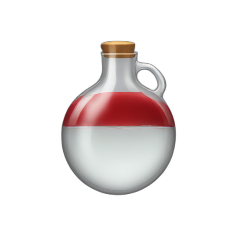 Red flask emoji