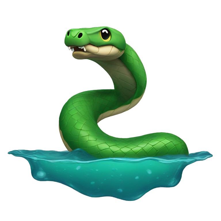 snake in the water emoji