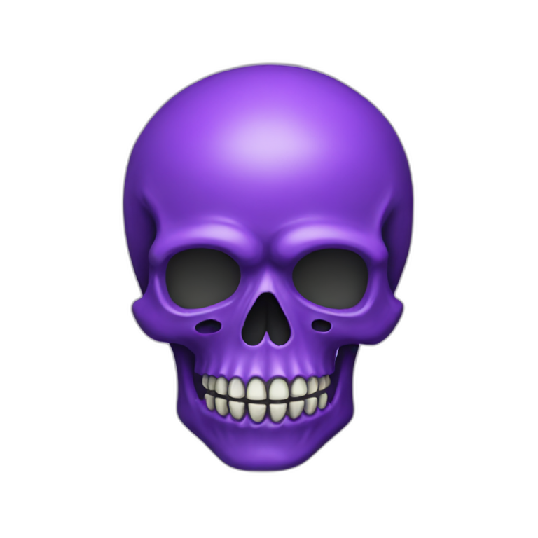 purple skull emoji