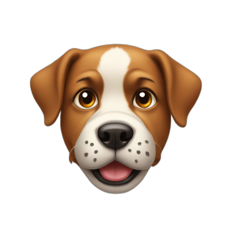The funny dog head emoji