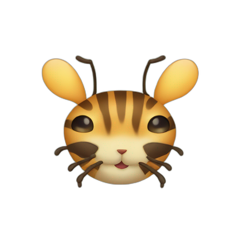 bug find cat emoji