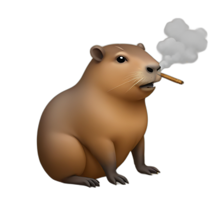 capybara smoking emoji