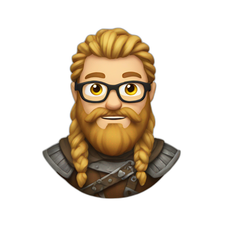 nerdy viking emoji