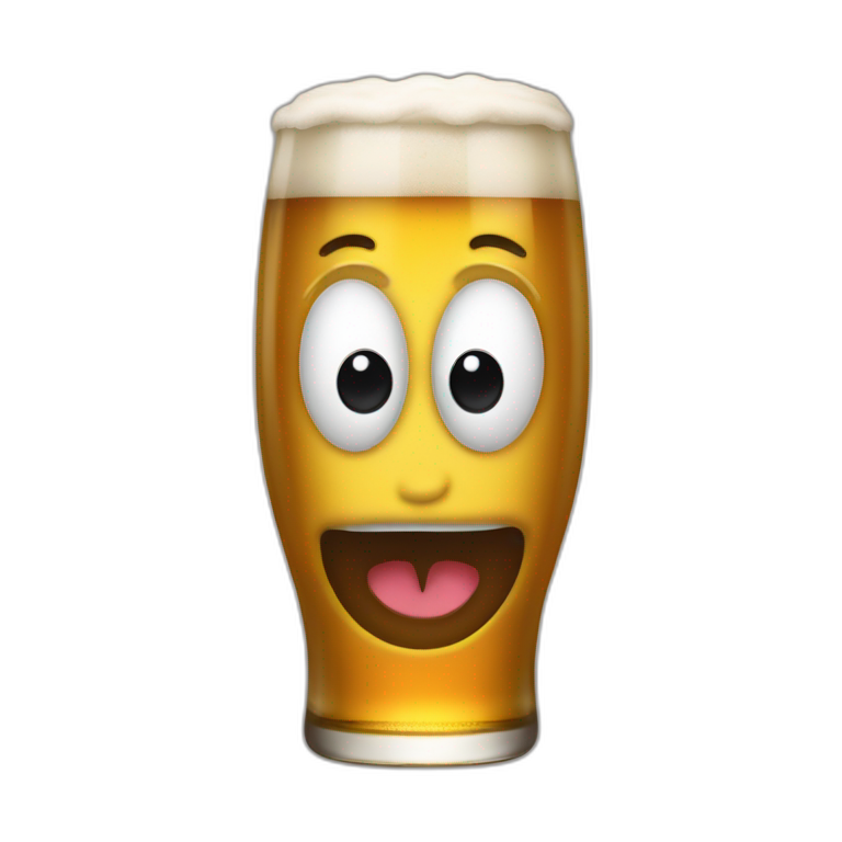 Gouloum qui boit de la bière emoji