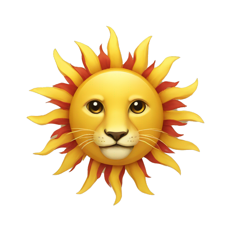 Sun lion flag emoji