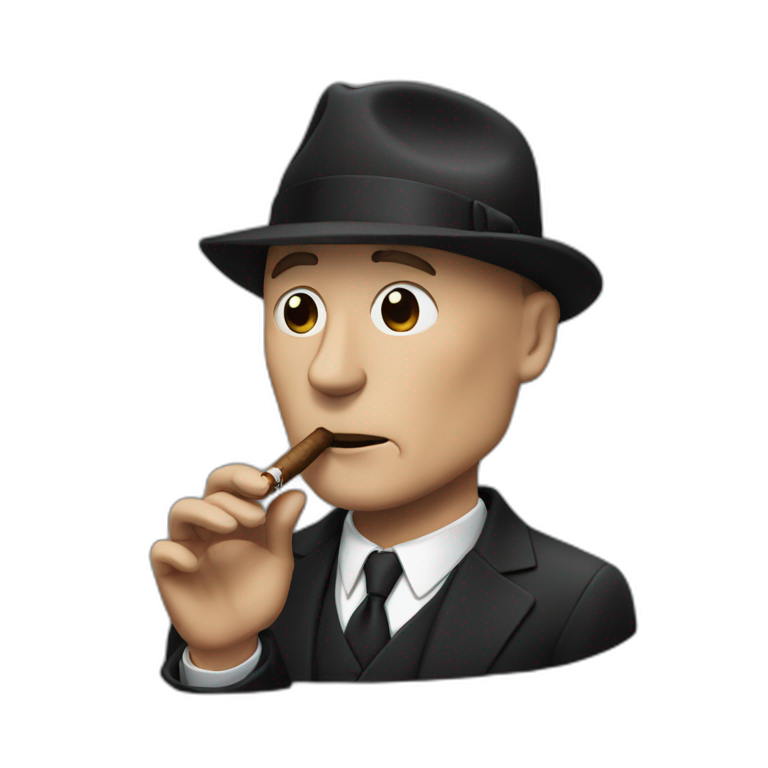 Raymond Reddington smoking cigar emoji