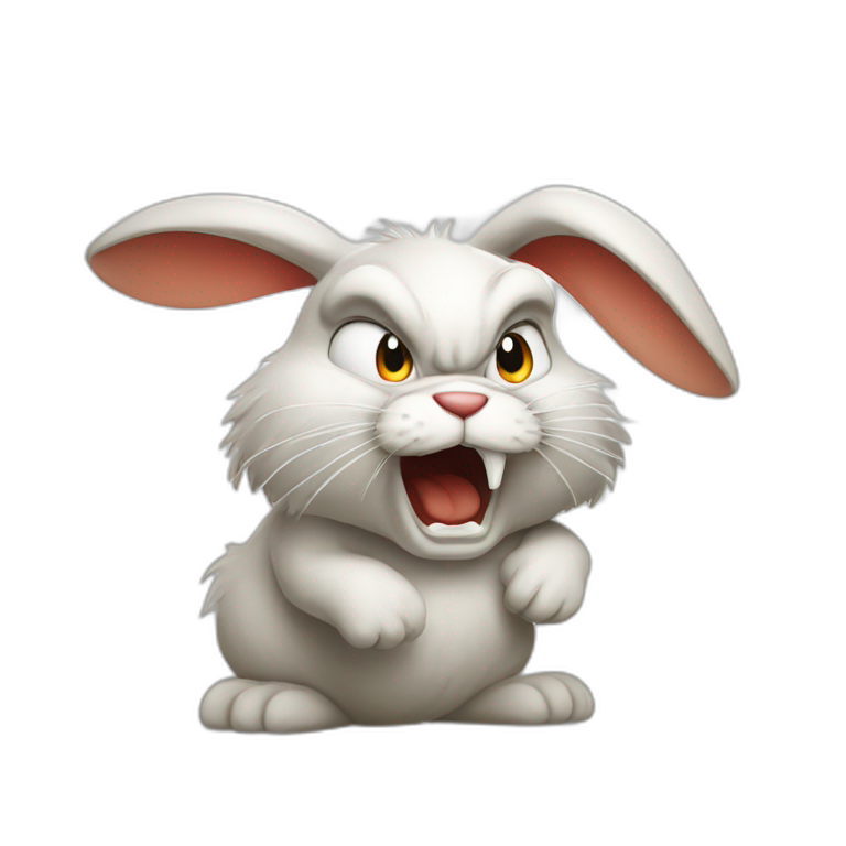 Angry rabbit emoji