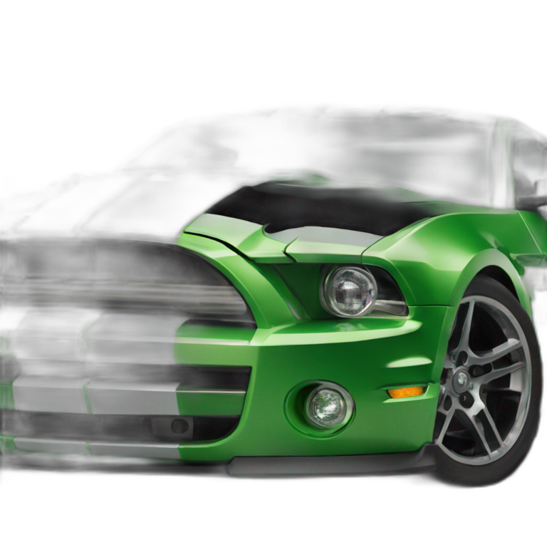 Shelby-gt500-car-green emoji