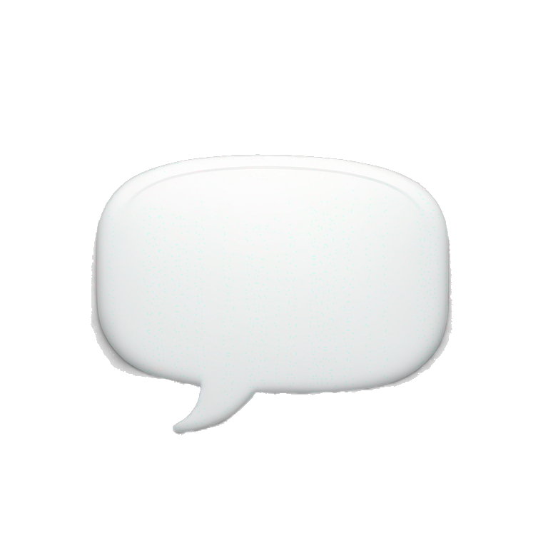 blank speech bubble  emoji
