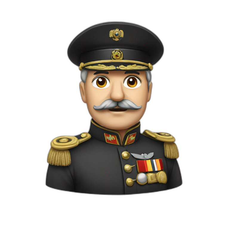 German general with mustach emoji