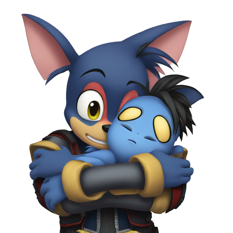 Sora hug kingdom hearts hugging stitch emoji
