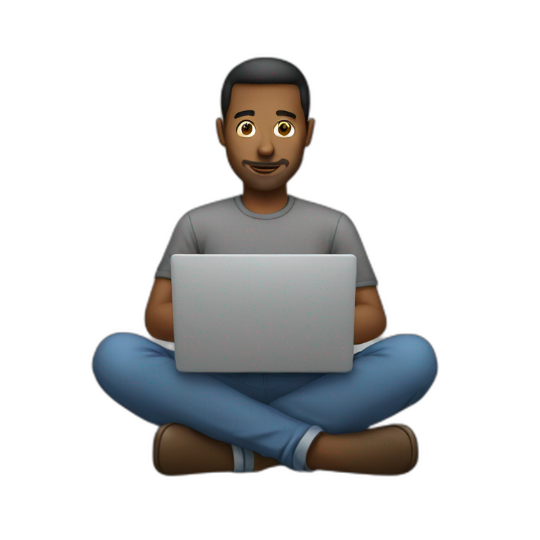 man using laptop emoji