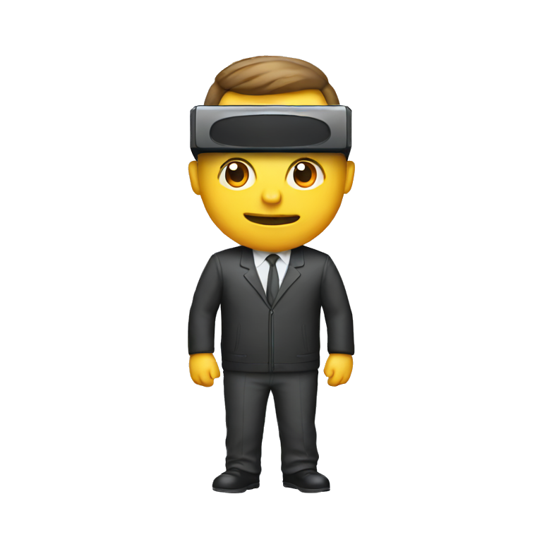 guy with tv head emoji