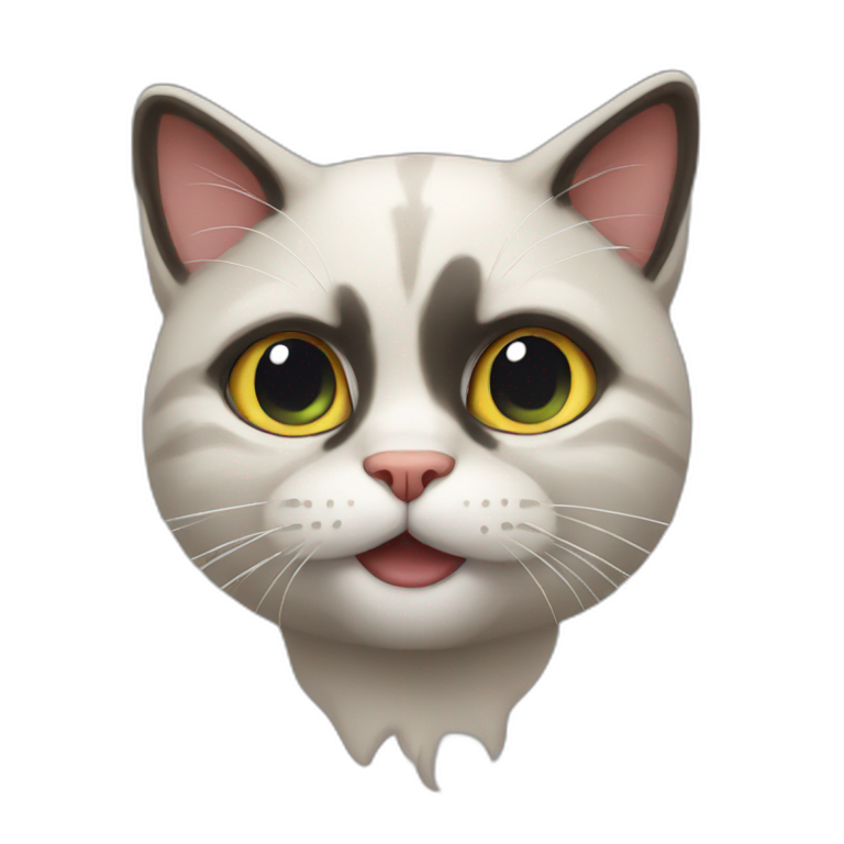 Crazy cat emoji