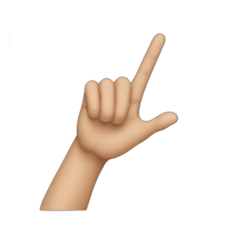 Person point with left hand to upward emoji