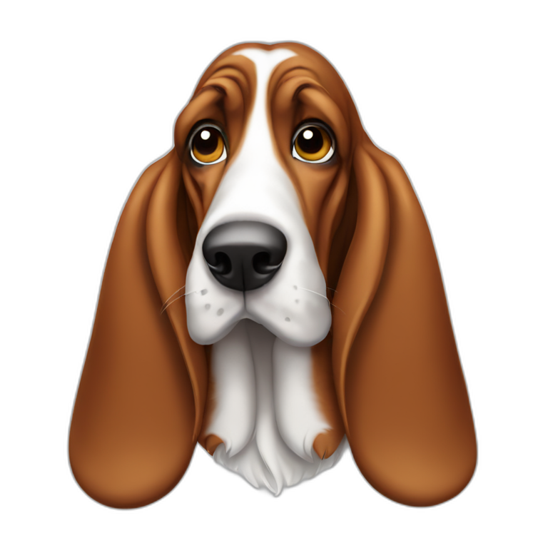 basset hound dog emoji