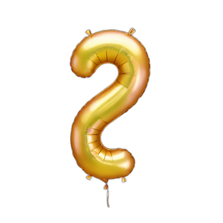 three number balloon emoji