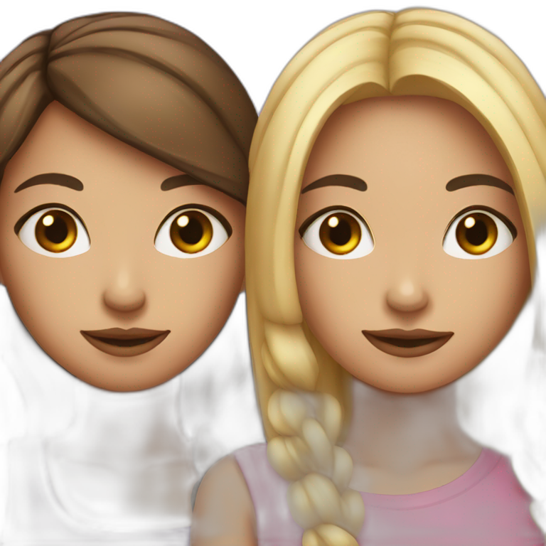 two bff girls emoji
