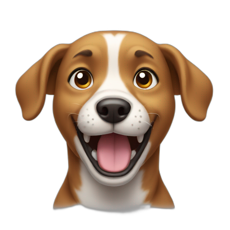 excited dog emoji