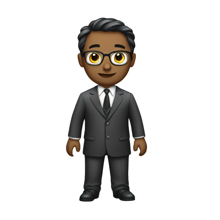 lawyer with his clothes emoji