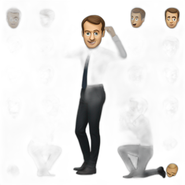 Manuel Macron qui twerk emoji