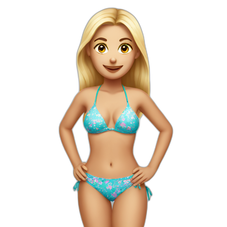 polish girl in a bikini emoji AI Emoji Generator