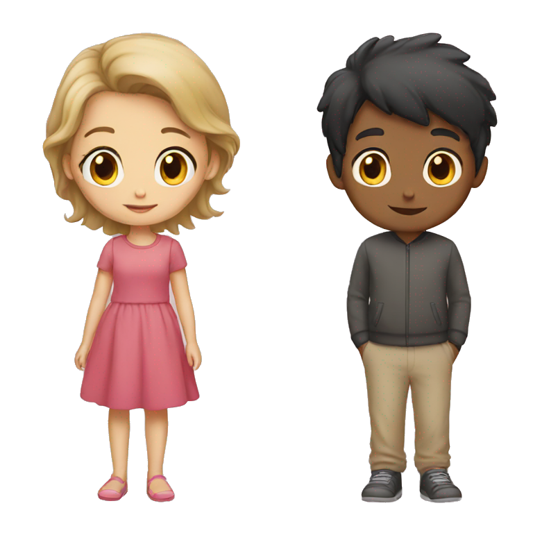 Girl and boy emoji