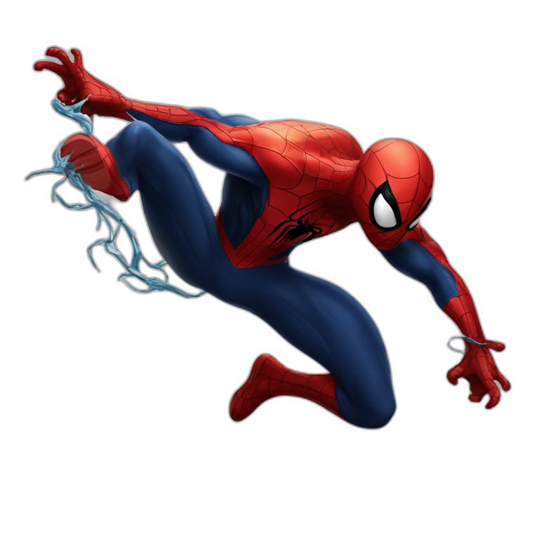 Spider man fighting venom emoji