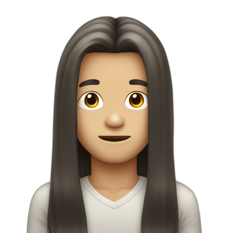 Long hair boy emoji