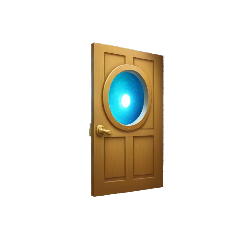 portal door opened galaxy inside emoji