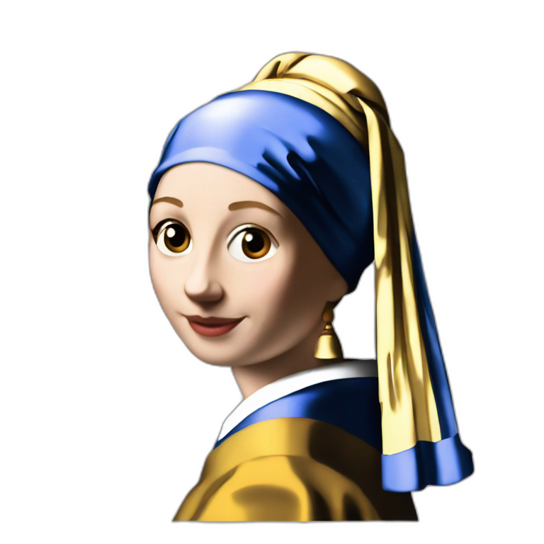 Vermeer as a graph node emoji