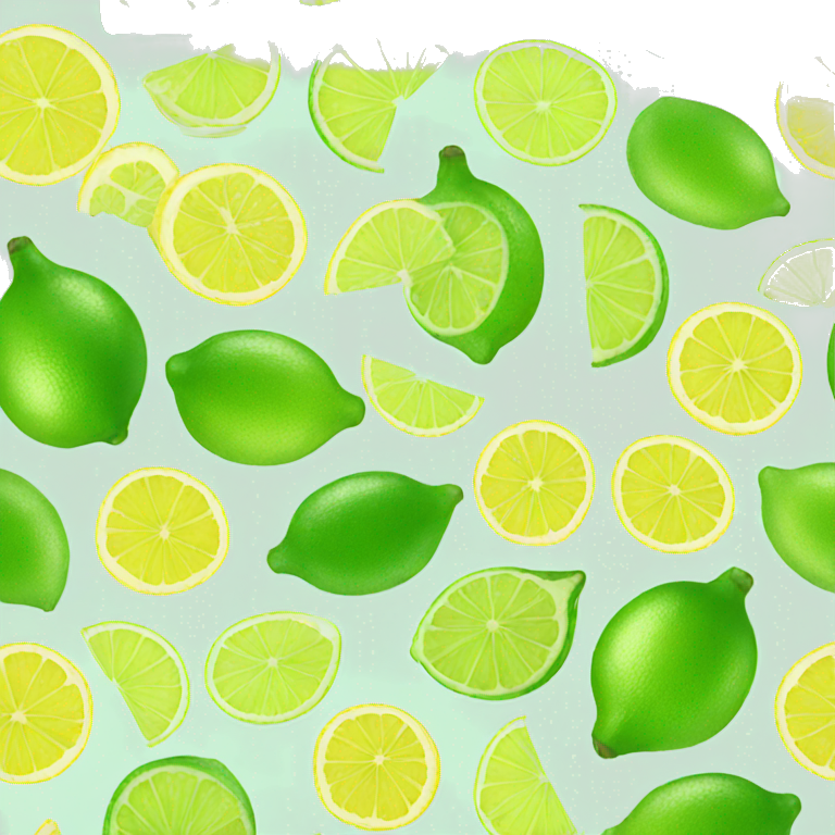 half lemon half lime emoji