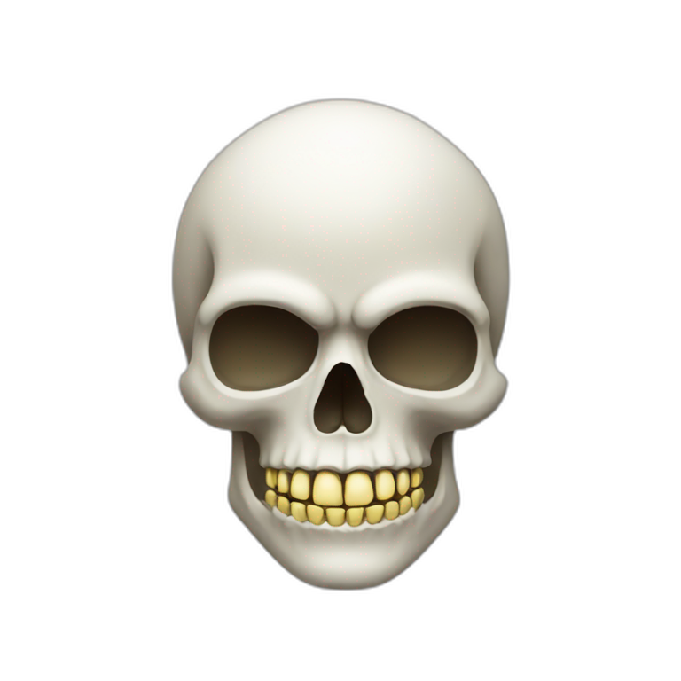 Happy Skull iOS emoji emoji