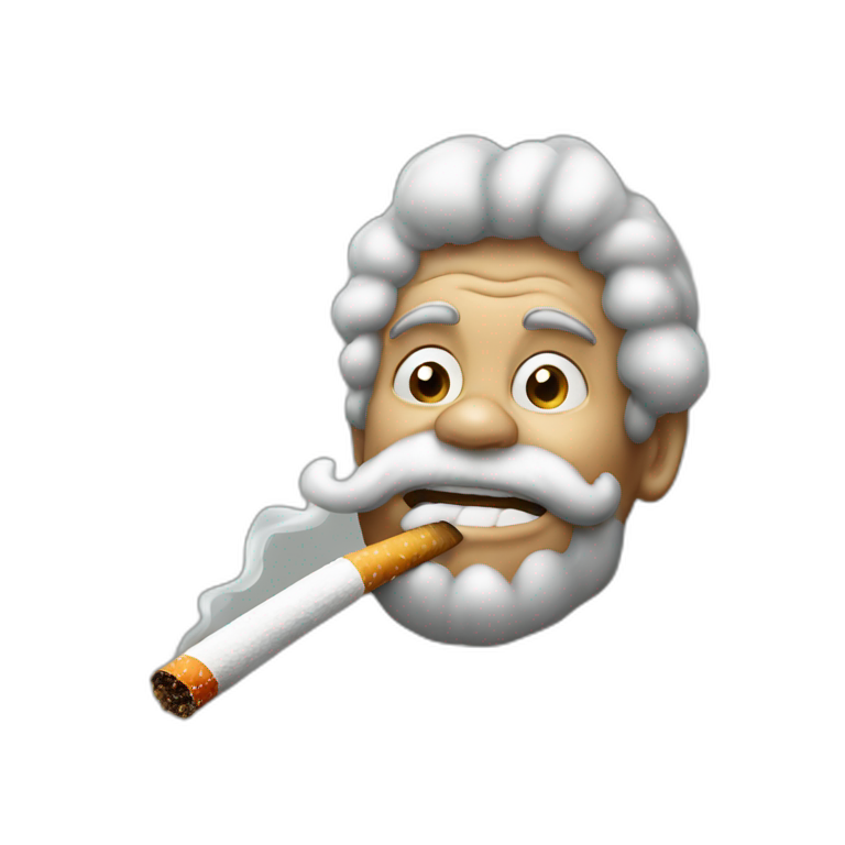 Singe smoke cigarette emoji