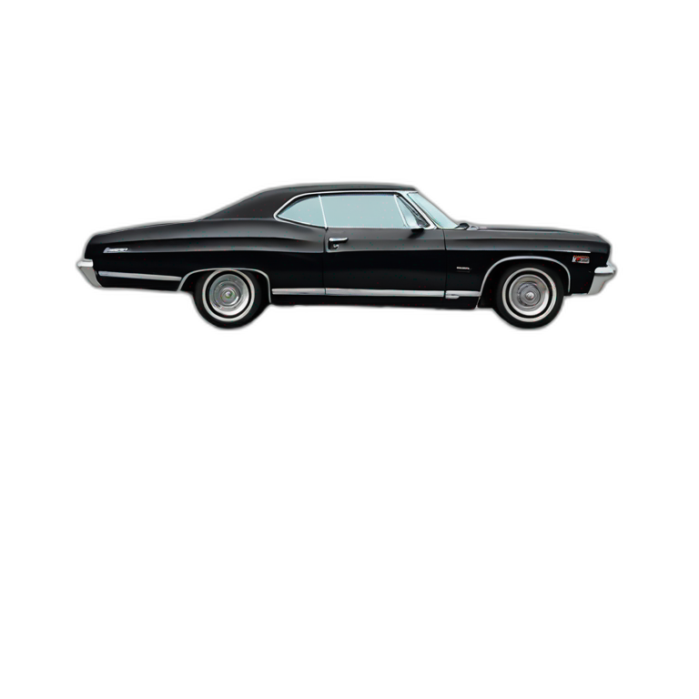 Impala Chevrolet 1967 Black emoji