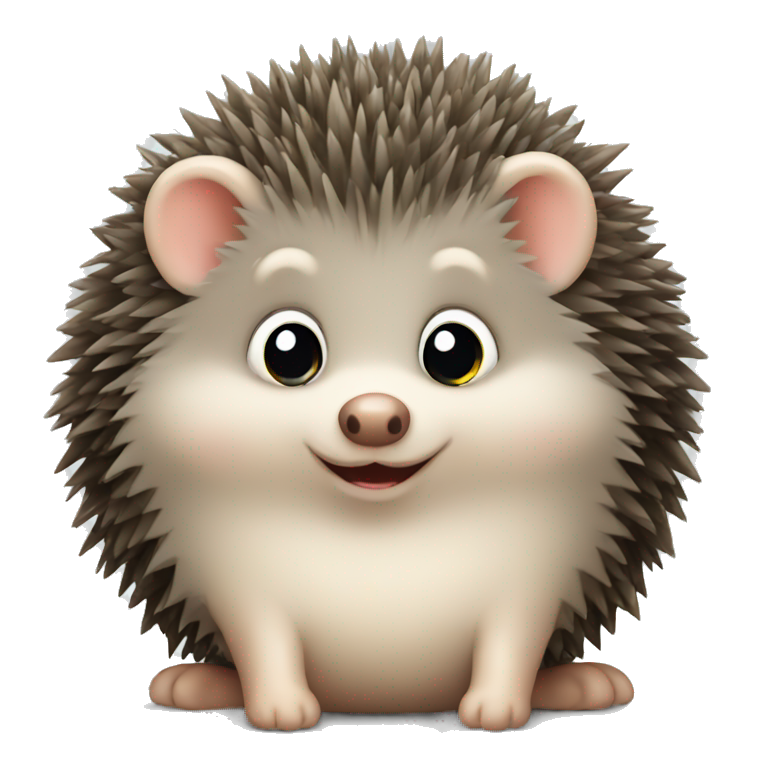 Cute little hedgehog emoji