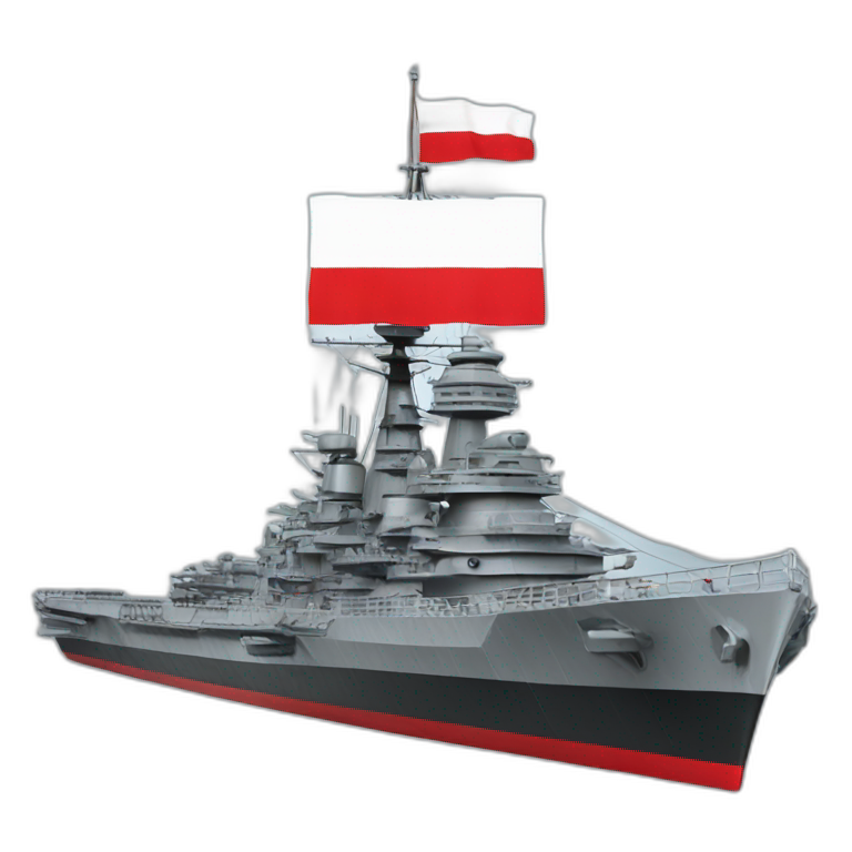 Battleship with austrian flag emoji