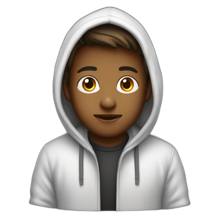 Programmer Boy in hoodie emoji