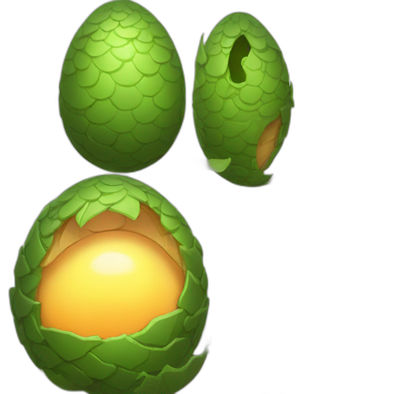 dragon egg hatching emoji