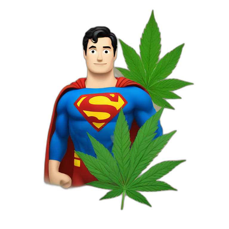superman cannabis emoji