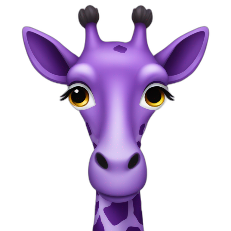 a purple giraff emoji