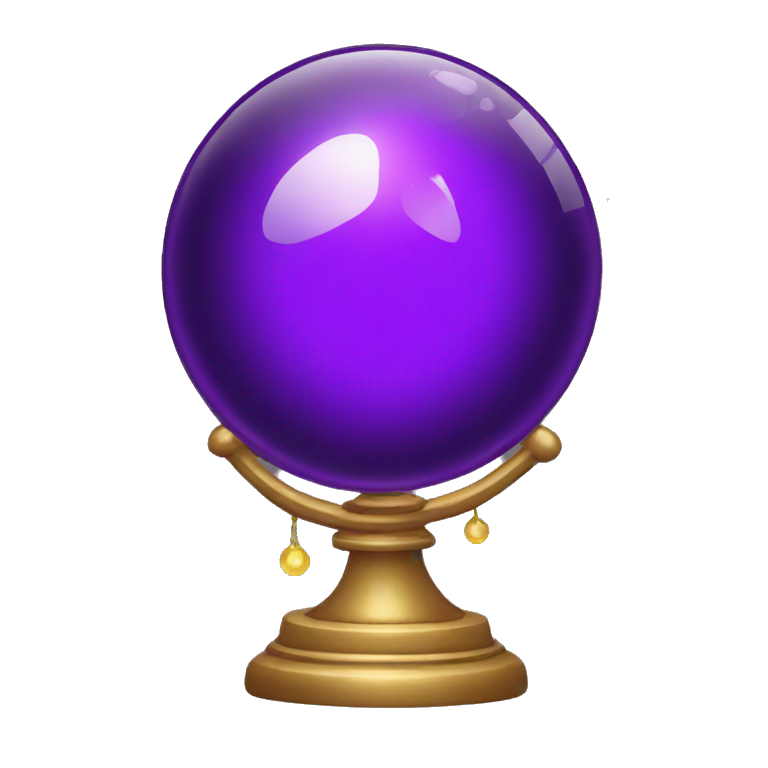 purple glass crystal ball emoji