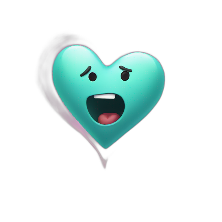 Love heart beating emoji
