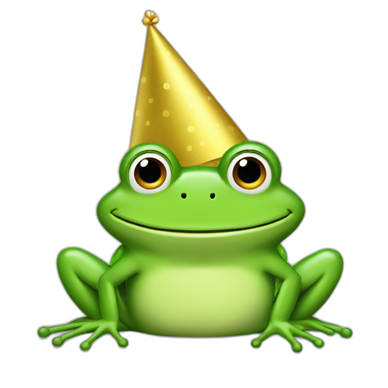 frog-with-hat-birthday emoji