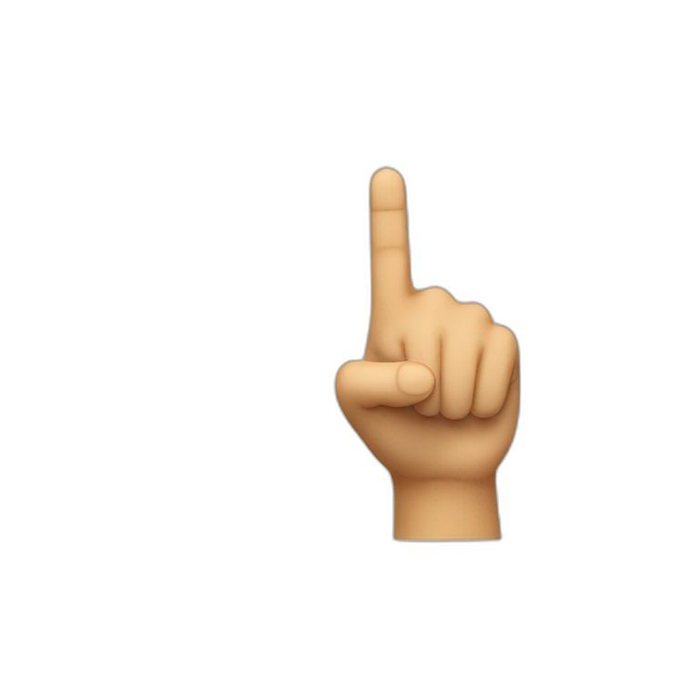 finger pointing up emoji